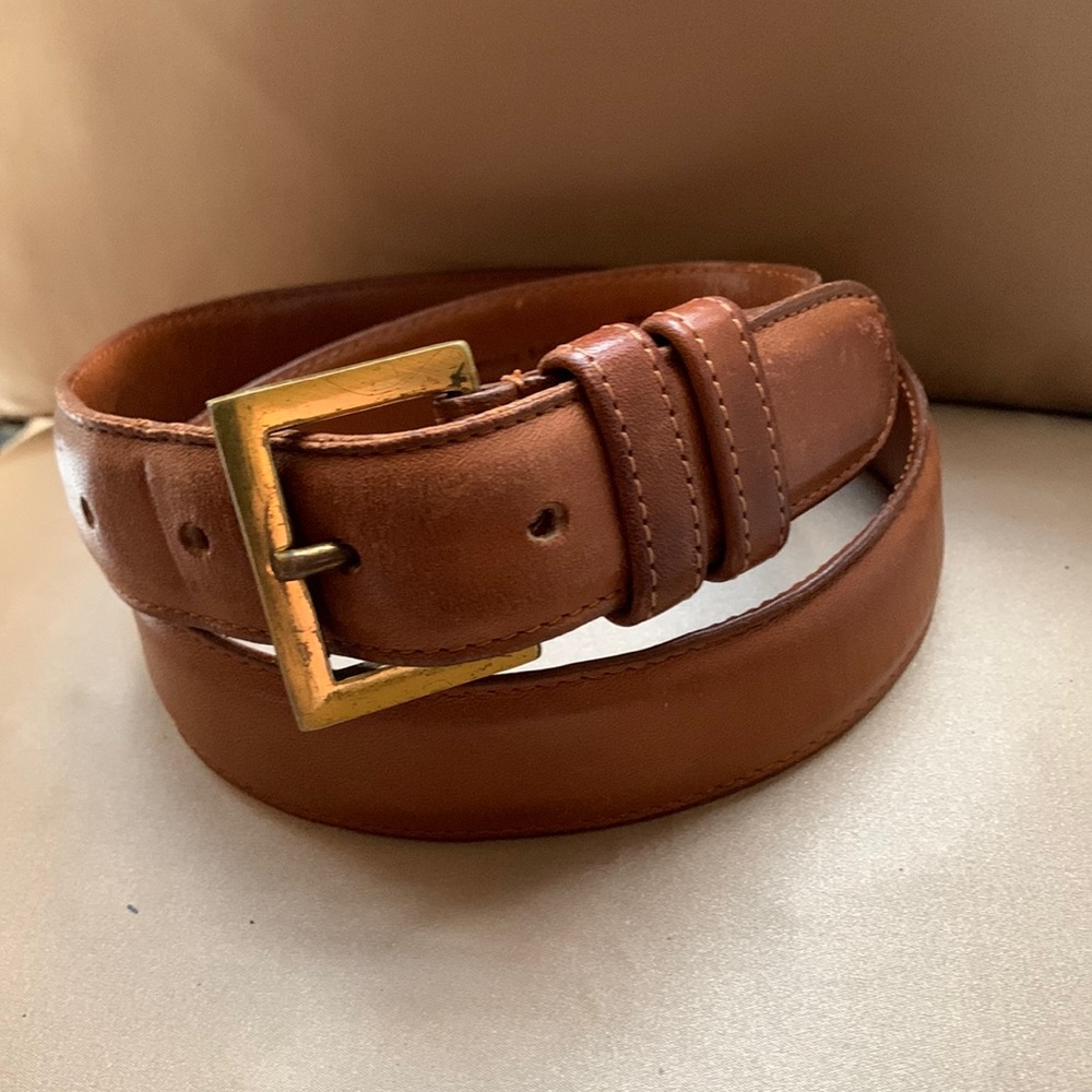 Coach leather belt